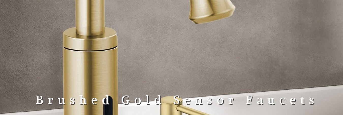 gold touchless sensor faucets