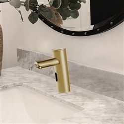 Fontana Brushed Gold Commercial Thermostatic Automatic Sensor Solid Brass Faucet