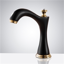 Fontana Commercial Touchless Bathroom Faucet Automatic Black Sensor Faucet